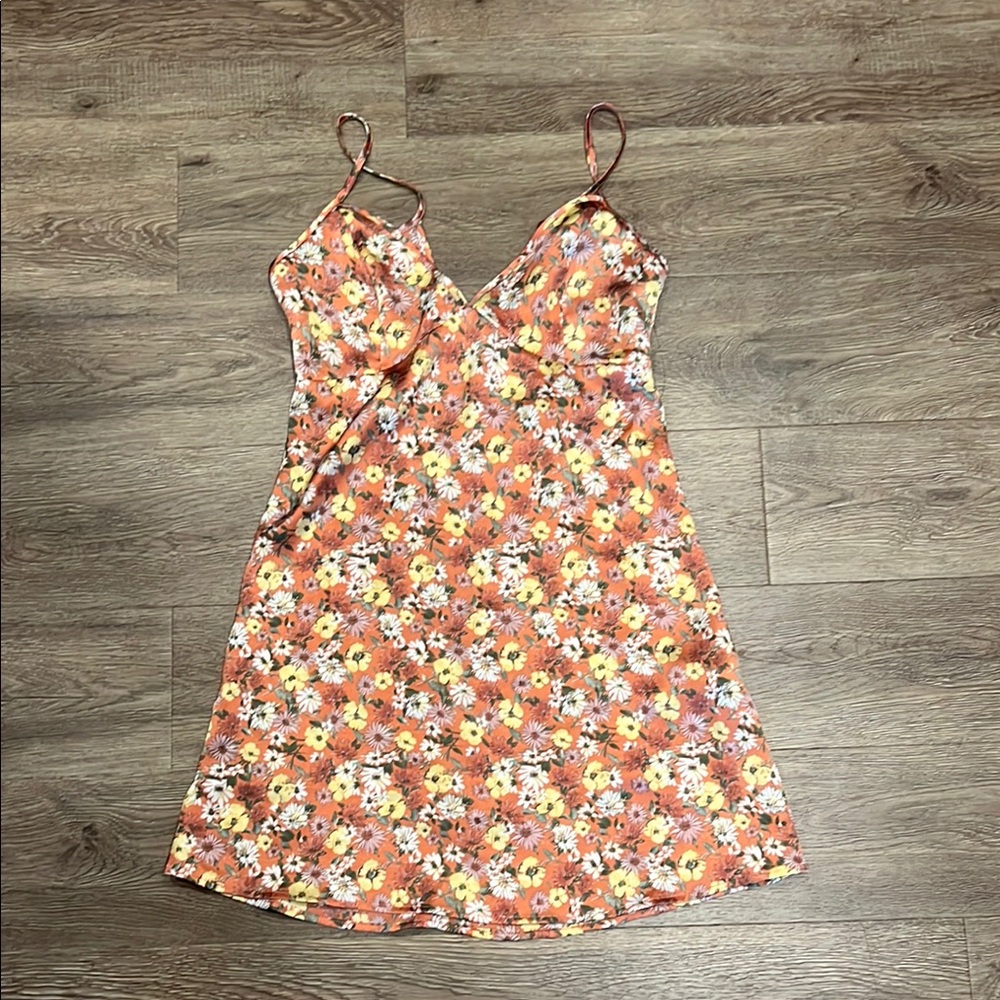Forever 21 Orange Floral Dress